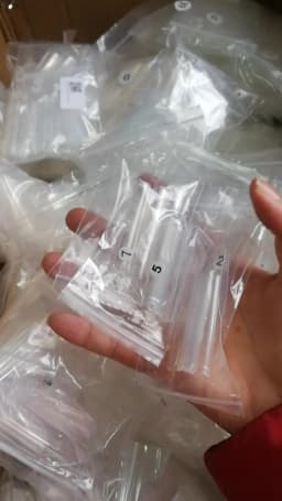 3XL Long Coffin/Square Acrylic False Nail Tip Half Cover C Curved Straight Nail Tips Manicure Nail Art Decoration ToolFake Nails