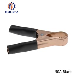 2PCS 30A 50A 100A Red+Black Crocodile Car Caravan Van Battery Test Lead Clips Best Promotion Alligator Clips Connector Plug