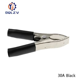 2PCS 30A 50A 100A Red+Black Crocodile Car Caravan Van Battery Test Lead Clips Best Promotion Alligator Clips Connector Plug