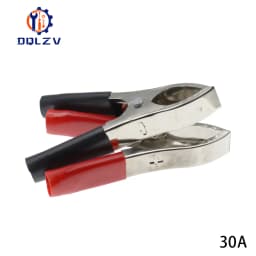 2PCS 30A 50A 100A Red+Black Crocodile Car Caravan Van Battery Test Lead Clips Best Promotion Alligator Clips Connector Plug