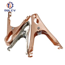 2PCS 30A 50A 100A Red+Black Crocodile Car Caravan Van Battery Test Lead Clips Best Promotion Alligator Clips Connector Plug