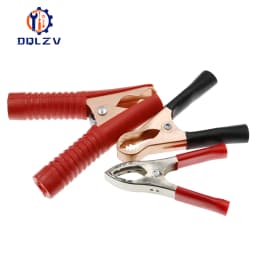 2PCS 30A 50A 100A Red+Black Crocodile Car Caravan Van Battery Test Lead Clips Best Promotion Alligator Clips Connector Plug