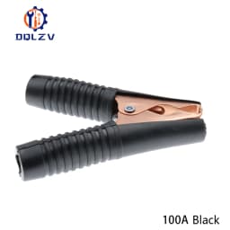 2PCS 30A 50A 100A Red+Black Crocodile Car Caravan Van Battery Test Lead Clips Best Promotion Alligator Clips Connector Plug
