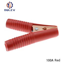 2PCS 30A 50A 100A Red+Black Crocodile Car Caravan Van Battery Test Lead Clips Best Promotion Alligator Clips Connector Plug