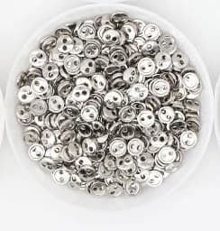 30pcs 3/4/5/6/7/8mm Mini Metal Buttons for DIY Doll Clothes Round Buckles 2 Holes Handmade Scrapbooking Sewing