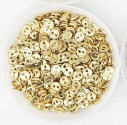 30pcs 3/4/5/6/7/8mm Mini Metal Buttons for DIY Doll Clothes Round Buckles 2 Holes Handmade Scrapbooking Sewing