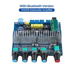 AIYIMA Audio Upgraded TPA3116 Subwoofer Amplifier Board 2.1 Channel HiFi USB DAC Bluetooth 5.0 Power Amplifiers 2x50W+100W
