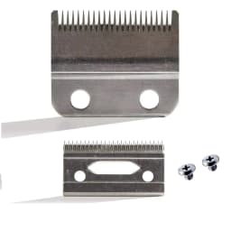 #2162,Professional Stagger-Tooth 2-Hole replacement Clipper Blade set Compatible With For Cordless Magic Clip 8148