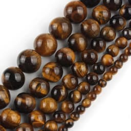 Natural Stone Yellow Tiger Eye Beads Round Loose Spacer Bead For Jewelry Making Diy Bracelet Accessories 15"Inches 4/6/8/10/12mm