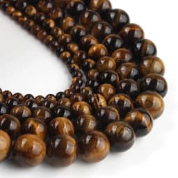 Natural Stone Yellow Tiger Eye Beads Round Loose Spacer Bead For Jewelry Making Diy Bracelet Accessories 15"Inches 4/6/8/10/12mm