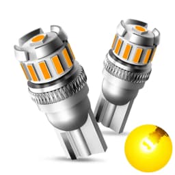 2PCS T10 W5W LED Bulbs Red Canbus 194 168 LED Clearance Yellow Light Car Interior Reading Door Trunk License Plate Lamp 6500K