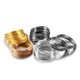 100 Loops/lot 0.6mm Memory Steel Wire For DIY Beading Bracelets Earrings Jewelry Making Finding Accessories Supplies