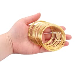 100 Loops/lot 0.6mm Memory Steel Wire For DIY Beading Bracelets Earrings Jewelry Making Finding Accessories Supplies