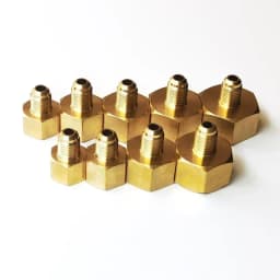 1/8" 1/4" 3/8" 1/2" 3/4" NPT BSP Female Male 1/8 3/16 1/4 5/16 3/8 1/2 Inch-SAE Flare Tube Brass Pipe Fitting Air Conditioner