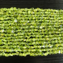 6-8mm Irregular Natural Green Peridot Stone Beads for Accessories Jewellery Making Bracelet Necklace 15 Inch