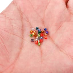 1000/1800Pcs 2mm Hexagon Czech Glass Cylindrical Loose Small Seed Needle Beads for DIY Bracelet Necklace Jewelry Making Supplies
