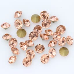1440P SS2/3/4/5/6/8 Round Facet Cone Cz Crystal 36Color Pointed Back Diamond For 3D Nail Arts Wedding Dress Repair Jewelry Beads