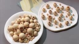 30-500PCS  5-20mm DIY Natural Ball Round Spacer Wooden Beads Lead-Free Wooden Balls Loose Ball Beads Big Hole Supply