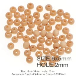 30-500PCS  5-20mm DIY Natural Ball Round Spacer Wooden Beads Lead-Free Wooden Balls Loose Ball Beads Big Hole Supply