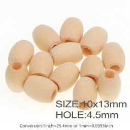 30-500PCS  5-20mm DIY Natural Ball Round Spacer Wooden Beads Lead-Free Wooden Balls Loose Ball Beads Big Hole Supply