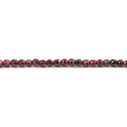 2 3mm Natural Faceted Red Garnet Stone Fine Gemstones Loose Beads DIY Accessories for Jewelry Necklace Bracelet Making 38cm