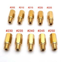 Pack of 10 Pieces Main Jet For Keihin FCR OKO KOSO PE PWK Carburetor Hexagon Motorcycle Main Injector Nozzle