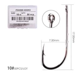 50/20pcs Barbed Fishing Hooks Sea Worm Carp Single Circle Hook Set Fly Fishing Accessories Tackle Carbon Steel Fishhook