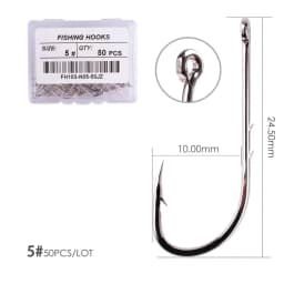 50/20pcs Barbed Fishing Hooks Sea Worm Carp Single Circle Hook Set Fly Fishing Accessories Tackle Carbon Steel Fishhook