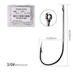 50/20pcs Barbed Fishing Hooks Sea Worm Carp Single Circle Hook Set Fly Fishing Accessories Tackle Carbon Steel Fishhook