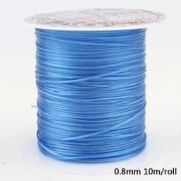 1Roll Transparent Elastic Crystal Line Beading Cord String Wire Thread For Jewelry Making Bracelet Accessories 0.6mm 0.8mm 1mm