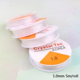 1Roll Transparent Elastic Crystal Line Beading Cord String Wire Thread For Jewelry Making Bracelet Accessories 0.6mm 0.8mm 1mm