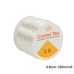 1Roll Transparent Elastic Crystal Line Beading Cord String Wire Thread For Jewelry Making Bracelet Accessories 0.6mm 0.8mm 1mm