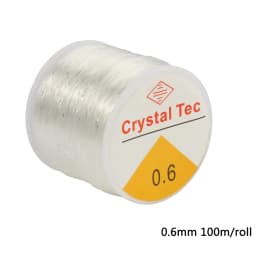 1Roll Transparent Elastic Crystal Line Beading Cord String Wire Thread For Jewelry Making Bracelet Accessories 0.6mm 0.8mm 1mm