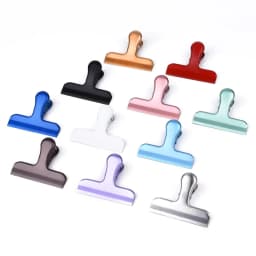 Fromthenon Vintage Binder Clip Metal Planner Clips Pink Red Gold Color Clamp Office Decorative Supplies School Stationery