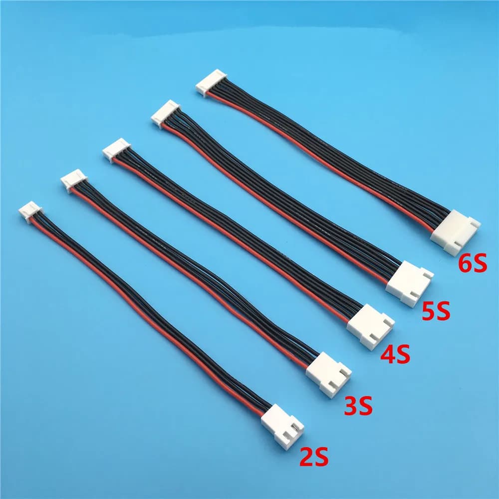 5pcs 2s 3s 4s 5s 6s LiPo Battery Balance Charger Plug Line Extension Cord Wire Balancer Connector Cable