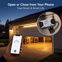 Wofea WiFi Switch Smart Garage Door Opener Controller Work With Alexa Echo Google Home SmartLife/Tuya APP Control No Hub Require