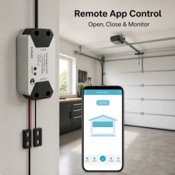 Wofea WiFi Switch Smart Garage Door Opener Controller Work With Alexa Echo Google Home SmartLife/Tuya APP Control No Hub Require
