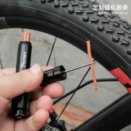 Deemount Original Bicycle Tubeless Tire Repair Tool Tyre Drill Puncture for Urgent Glue Free Repair Optional Rubber Stripe
