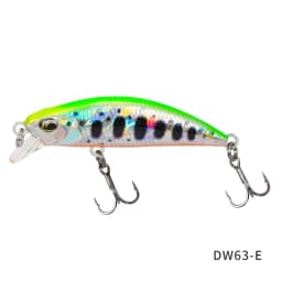 TSURINOYA Sinking Minnow Mini Hard Lure DW63 50S 50mm 5g Artificial Fishing Lure Wobblers Crankbait Trout Bait