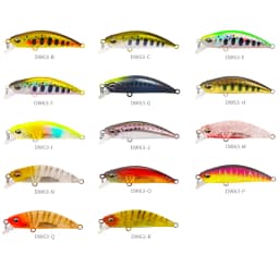 TSURINOYA Sinking Minnow Mini Hard Lure DW63 50S 50mm 5g Artificial Fishing Lure Wobblers Crankbait Trout Bait