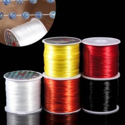 10-40M/Roll Strong Elastic Crystal Beading Cord 1mm for Bracelets Stretch Thread String Necklace DIY Jewelry Making Cords Line