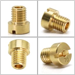 Alconstar- 10/12pcs 5MM Thread For DELLORTO SHA Carburetor Main/Idle Jet PHBG AD/DS Racing Main Injector Nozzle Pilot Jet