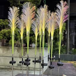 LED Solar Garden Reed Lamp Outdoor Waterproof Lawn Light Yard Christmas Decoration Path Lighting Decor Solar Power Light