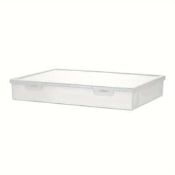 Large Capacity Pencil Case Transparent Plastic Notebook Sketch Marker Colored Lead Painting Storage Box, Back To School Supplies