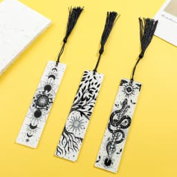 1pcs/2pcs Tree of Life Moon Tarot Element Patter Acrylic Bookmarks Student Learning Supplies Stationery Gifts Decor Gifts