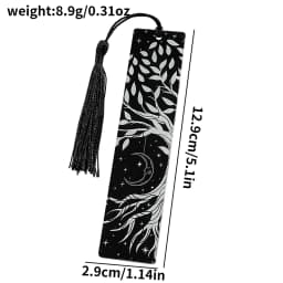 1pcs/2pcs Tree of Life Moon Tarot Element Patter Acrylic Bookmarks Student Learning Supplies Stationery Gifts Decor Gifts