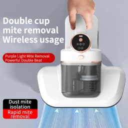 Intelligent Mite Remover Dual Cup Mite Remover Three-stage Mite Remover Bed Mounted Household Vacuum Cleaner