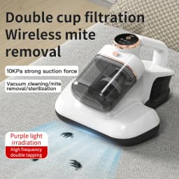 Intelligent Mite Remover Dual Cup Mite Remover Three-stage Mite Remover Bed Mounted Household Vacuum Cleaner