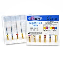 Dental Rotary Super Files Blue Files Rotary Files Niti Heat Activation Endodontic Files Use for Root Canal