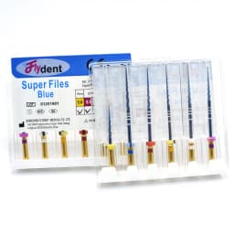 Dental Rotary Super Files Blue Files Rotary Files Niti Heat Activation Endodontic Files Use for Root Canal
